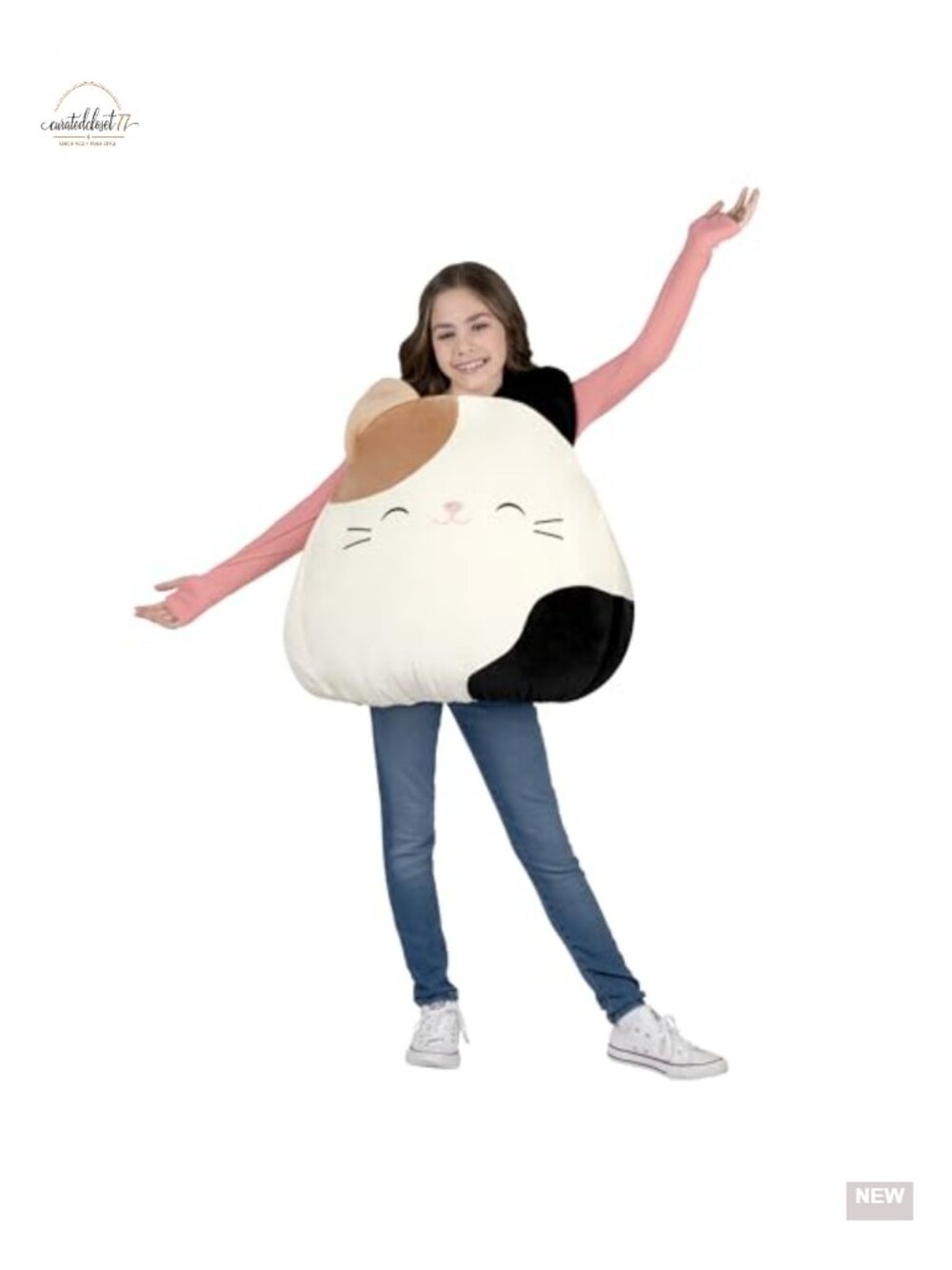 Squishmallows Cam Calico Cat Plush Costume Polyester Kids Dress-Up